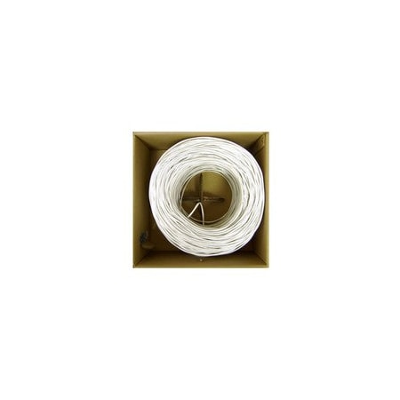 Cable Wholesale Security/Alarm Wire, White, 22/6 (22AWG 6 Conductor), Stranded, CMR, Pullbox, 1000 foot 10K4-06912SH